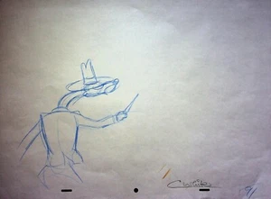 Who Framed Roger Rabbit 1988 Production Signed Colin Hand-Drawn Pencil #WC - Picture 1 of 2