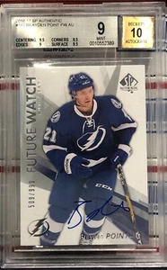 2016-17 UD SP AUTHENTIC BRAYDEN POINT, #160, AUTO, FUTURE #509/999, BGS MINT 9 - Bild 1 von 2