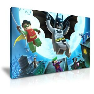 Lego Batman Super Heroes Villain Stretched Canvas Wall Decoration Art More Sizes