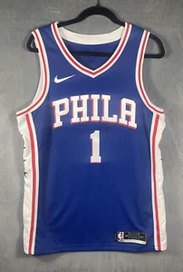 James Harden Men's 48 Large L Nike Swingman Philadelphia 76ers Blue NBA Jersey - Picture 1 of 11