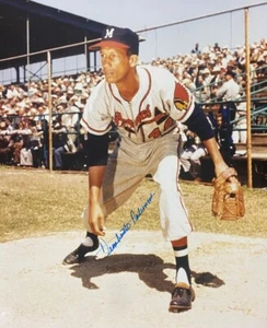 Foto firmada por Humberto Robinson de Milw Braves #1 AUTO - Imagen 1 de 1