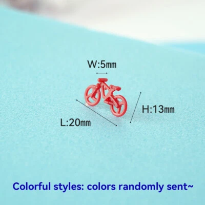 10PC Miniature Bicycles 1:75 1:87 1:150 Scale Cycling Accessories Railroads - Image 1 of 4