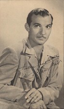 Actor Zachary Scott Warner Bros. Linen Postcard Vintage Post Card