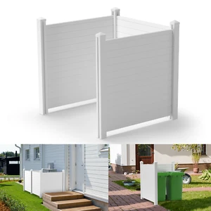 50*50in Outdoor Vinyl Privacy Fence Panels Garden Yard Windscreen Wood Panels - Picture 1 of 8