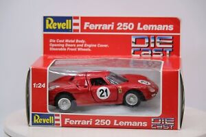 1988 Revell Red Ferrari 250 Lemans 1965 Racing Die-Cast Car 1/24 In Box 8607