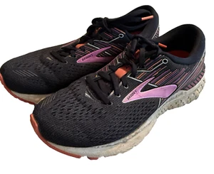 Brooks Womens Adrenaline Gts 19 Black/Fuchsia Running Shoes Size 9 - Picture 1 of 6