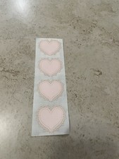 Mrs Grossman HEARTS - Strip of Vintage 1989 Stickers (2 Strips)