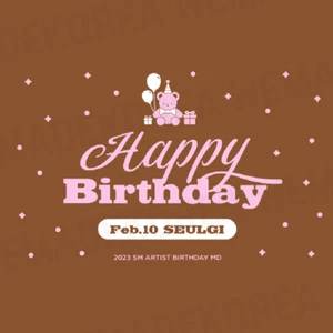 Tarjeta de cumpleaños o broche de cumpleaños de artista de terciopelo rojo SEULGI artículos oficiales de K-POP - Imagen 1 de 18