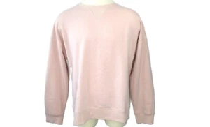 All in Motion Men's Activewear Crewneck Soft Fleece Sweatshirt, Pink Long Sleeve - Picture 1 of 16