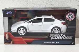 Jada Fast & Furious Subaru WRX STI White Car 1/32 Kids Toy Vehicle NEW - Picture 1 of 7