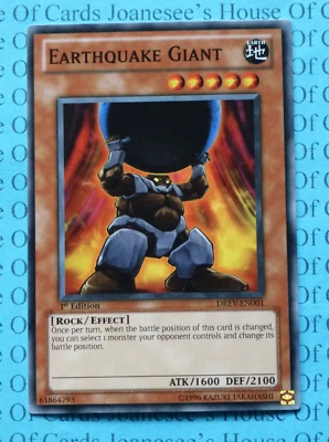 DREV-EN001 Earthquake Giant Yu-Gi-Oh Card 1st Edition New - Image 1 of 4