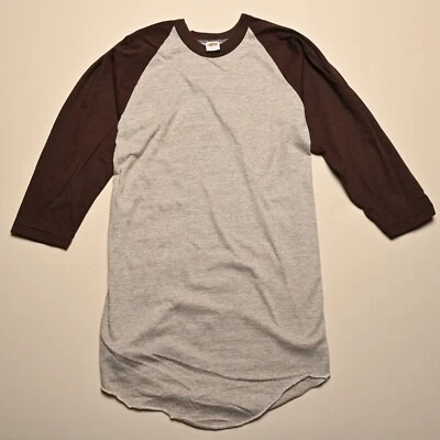 VINTAGE Russell Athletic NOS 70s Raglan Blank Baseball Tee Size L - Made in USA - Image 1 of 4