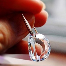 Fashion Rhinestone Jewelry Crystal Pea Ear Stud Dangle Drop Hook Earrings