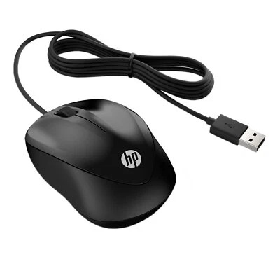 HP Wired Mouse 1000 3 Tasten 1200 DPI USB  - Bild 1 von 4