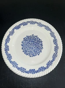 V1/ ASSIETTE PLATE SERVICE VINTAGE LUNEVILLE BADONVILLER KG FRANCE BLEU/FLEURS - Picture 1 of 8