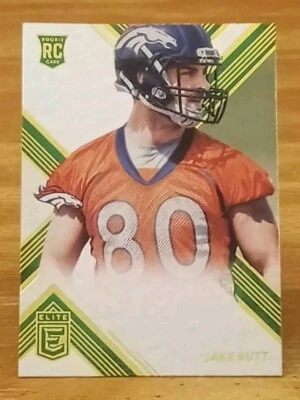 2017 Elite Green RC Jake Butt Denver Broncos  - Image 1 of 3