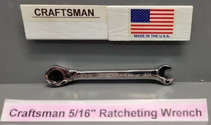Craftsman Industrial 5/16"  Ratchet Wrench Series KZ 24618 New Old Stock USA - Picture 1 of 10