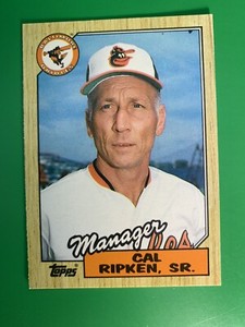 1987 Topps Traded Cal Ripken, Sr. MGR #102T Baltimore Orioles