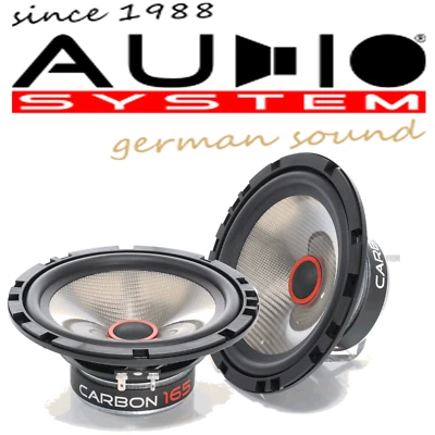 AUDIO SYSTEM CARBON 165 W 16,5cm Kickbass Auto Lautsprecher Tieftöner 165mm - Bild 1 von 4