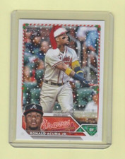 2023 Topps Holiday Ronald Acuna Jr Santa Hat  Card  #H43
