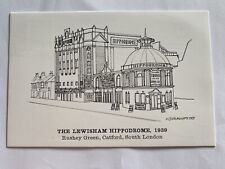The Lewisham Hippodrome Drawing Postcard Rushey Green Catford South London 1939