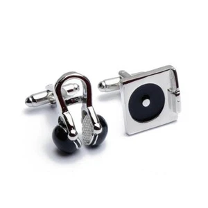 Auriculares y Mezcla Cubierta Par de Eslabones Novedad Accesorios Harvey Makin Caja de Regalo - Imagen 1 de 4
