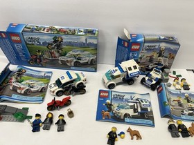 LEGO City Police LOT High Speed Police Chase 60042 K9 Van 7285 ATM Robbers 7279