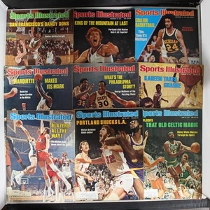 Lot of 9: Vintage Sports Illustrated Nov. 1976 - June 1977 Basketball - Picture 1 of 4