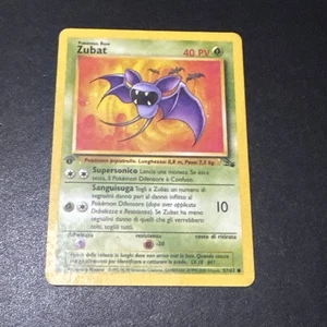 ZUBAT 57/62 FOSSIL PRIMA EDIZIONE CARTA POKEMON ITA COMUNE - Picture 1 of 2