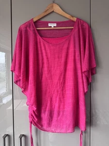 Apricot Ladies Layered Top And Cami Top Size 10uk Small Waterfall Arms - Picture 1 of 10