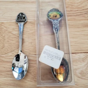 Menge 2 Souvenir Löffel - Texas Lone Star Karte & Alamo San Antonio 4,5-4,75" - Bild 1 von 10