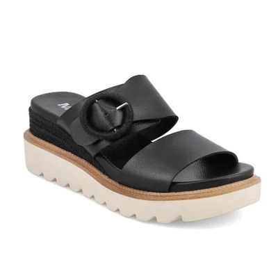 MIA Orla Slip On Platform sandals black cream NIB - 8 - Image 1 of 4