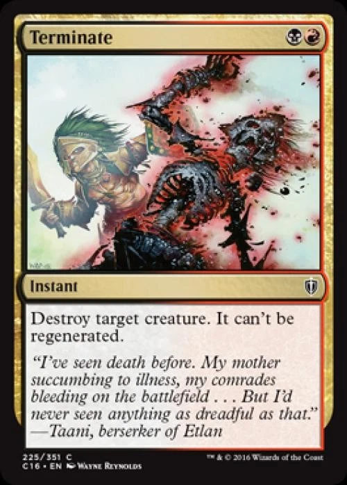 Terminate - Medium Play MTG Commander 2016 Edition - Image 1 of 1