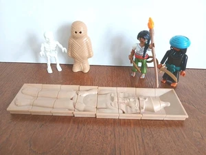 PLAYMOBIL - 2 ÄGYPTISCHE GRABRÄUBER MÄNNLICH/WEIBLICH MIT GRABPLÄTTCHEN UND MUMIE - Bild 1 von 2