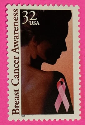 Breast Cancer Awareness Stamp 32 Cents 1996 Single MNH - Image 1 of 2