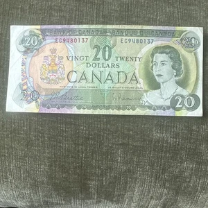 BANK OF CANADA 1969 $20 BEATTIE-RASMINSKY PREFIX EC - Picture 1 of 6