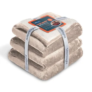 Silentnight Heat Genie Self-Heating Giant Blanket Cosy Sherpa Fleece 180 x 240cm - Picture 1 of 36