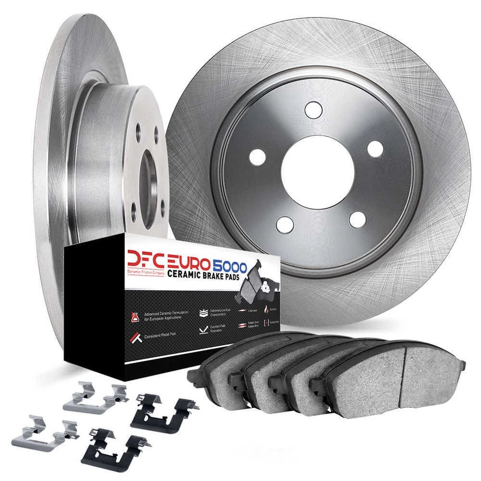 Disc Brake Kit-Rotors with 5000 Euro Ceramic Brake Pads includes Hardware DFC - Image 1 of 2