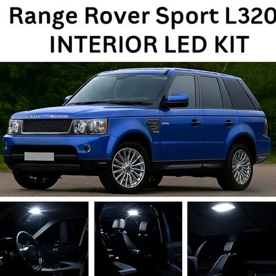 PREMIUM LED INTERIOR KIT LIGHTS WHITE for RANGE ROVER SPORT L320 2005-2013 - Image 1 of 3