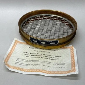 NEW Gilson 8” Brass 0.500" USA Standard Testing Sieve 12.5mm /0.500”ASTM 12700µm - Picture 1 of 6