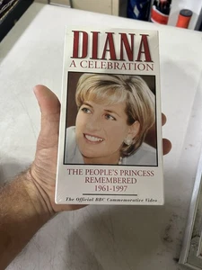 New Sealed Princess Diana A Celebration VHS Video Tape Sealed BBC Official - Picture 1 of 3
