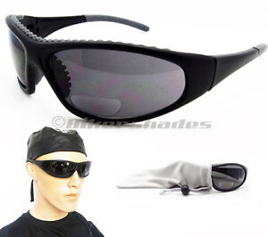 Bifocal Motorcycle Magnified Safety Sunglasses Reader Glasses Men Rubber Seal