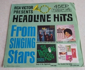RCA Victor Presents Headline Hits From Singing Stars 1962 SP-45-113 7" EP EX - Picture 1 of 6