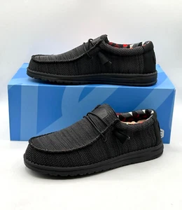 Hey Dude Men's Wally Sox Jet Black - US Men's 8 Women's 10 EUR 41 - Picture 1 of 5