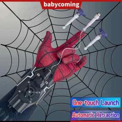 Lanzador de muñeca Spiderman Web Shooters Spiderman versión mejorada Peter Parker c Foto 1 de 4