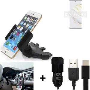 Pour Huawei nova 10 support slot CD + CHARGEUR titulaire Autoradio Smartphone un - Photo 1/6