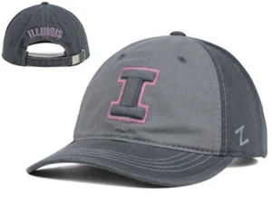 NWT NCAA Illinois Fighting Illini Zephyr Gray Duo Womens Hat Cap Adjustable GD - Picture 1 of 1