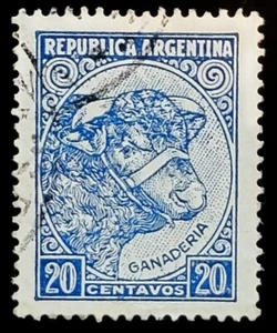 Argentina "Ganaderia" 1951 20 centavos Stamp - Bild 1 von 2