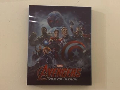 Avengera Age Of Ultron 3D+Blu-ray Steelbook Novamedia NC#007L Lenticular Slip - Image 1 of 4