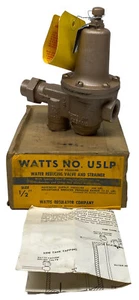 Watts No U5LP 1/2” Low Pressure Water Reducing Valve And Strainer Hot Water - Picture 1 of 12